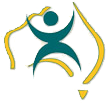 figure of a person jumping in the air over the top of an outline of Australia