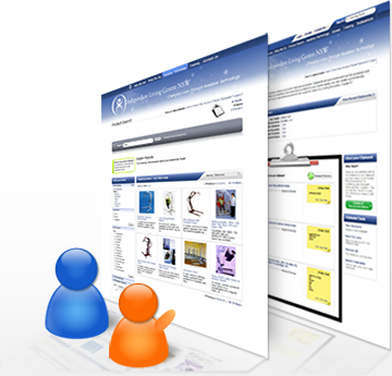 two people pointing at a screenshot of the @magic search 
results page