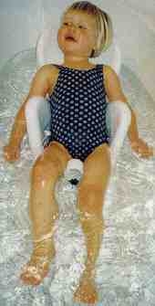 Penguin Bath Chair in use