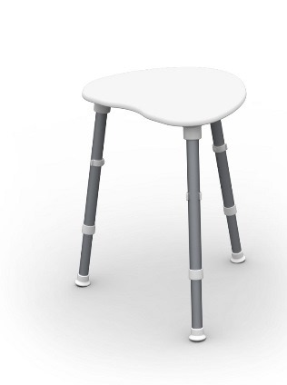 Redgum Space Saver Corner Shower Stool