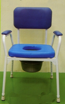 Auscare Aluminium Bedside Commode And Shower Chair