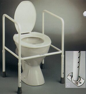 K-Care Adjustable Height Toilet Frame