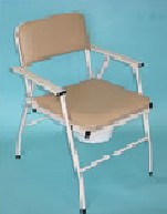 Folding Steel Commode