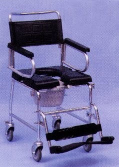 Auscare Attendant Propelled Shower Commode Ch'r AC28A