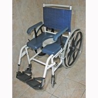 Auscare Aluminium Self Propelled Commode