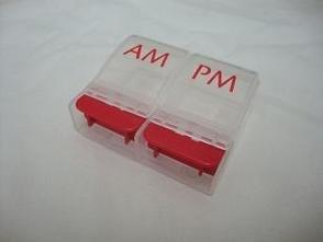  Ezy Dose Push Button Pill Reminder AM/PM