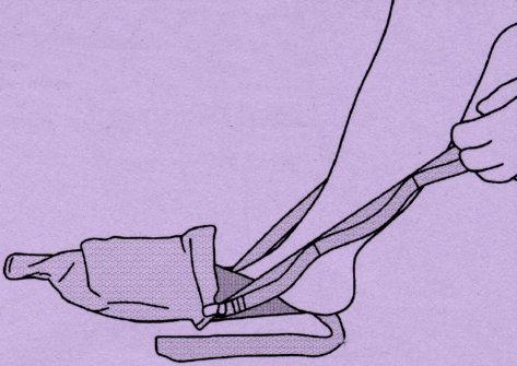 Stocking Slider in use