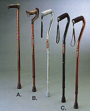 Aluminium Height Adjustable Walking Sticks