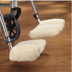 Wheelchair Sheepskin Footplate Covers