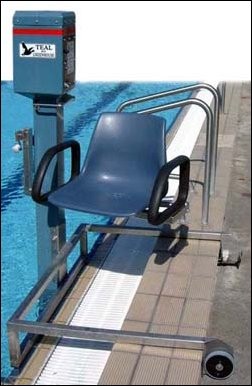 Teal Pool Lift