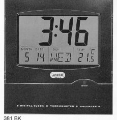 LCD Calendar Clock 381