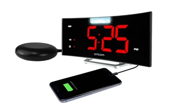 WNS100 Wake 'N' Shake Curve Alarm Clock