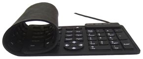 Keyboard rolled up