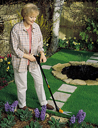 Grass Shears in use