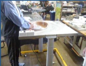 Pottery Wheel Height Adjustable