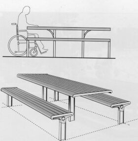 Wheelchair Accessible Outdoor Table Settings