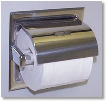 Bobrick Recessed Toilet Paper Holder With Or Without Hood