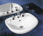 Caroma Caravelle Semi Recessed Basins